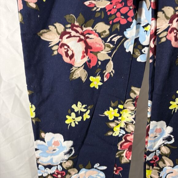 Old Navy Harper Floral Ankle Pants Women's Size 4 Slim Fit Workwear Trousers - Picture 3 of 16